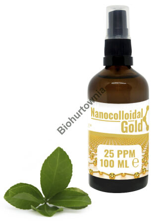 Złoto koloidalne - nanokoloidalne 25ppm - 100ml