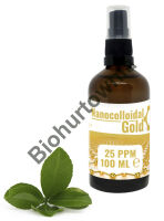 Złoto koloidalne - nanokoloidalne 25ppm - 100ml
