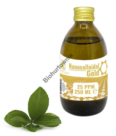 Złoto koloidalne - nanokoloidalne 25ppm - 250ml